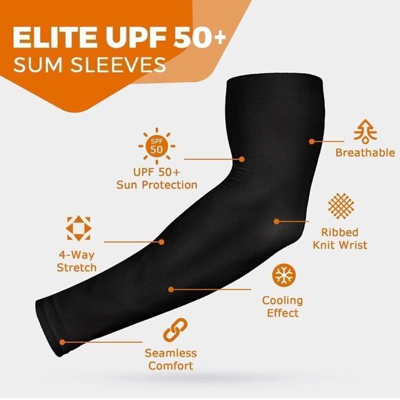 Elite UPF 50 sum sleeves to remain cool in the summer or cover tattoos for work - Picture 5 of 9